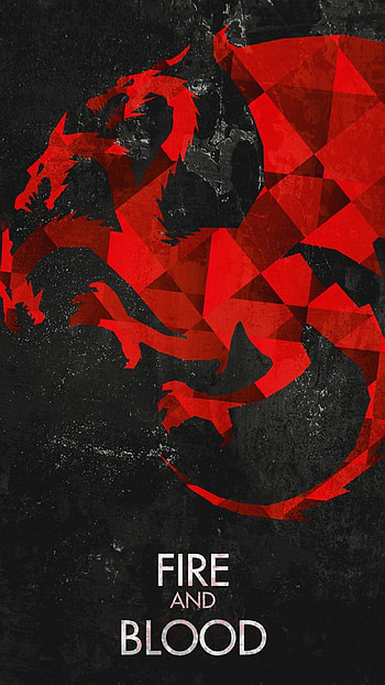 Fire And Blood Game Of Thrones House Targaryen Dragons Android .jpg (1080Ã HD phone wallpaper